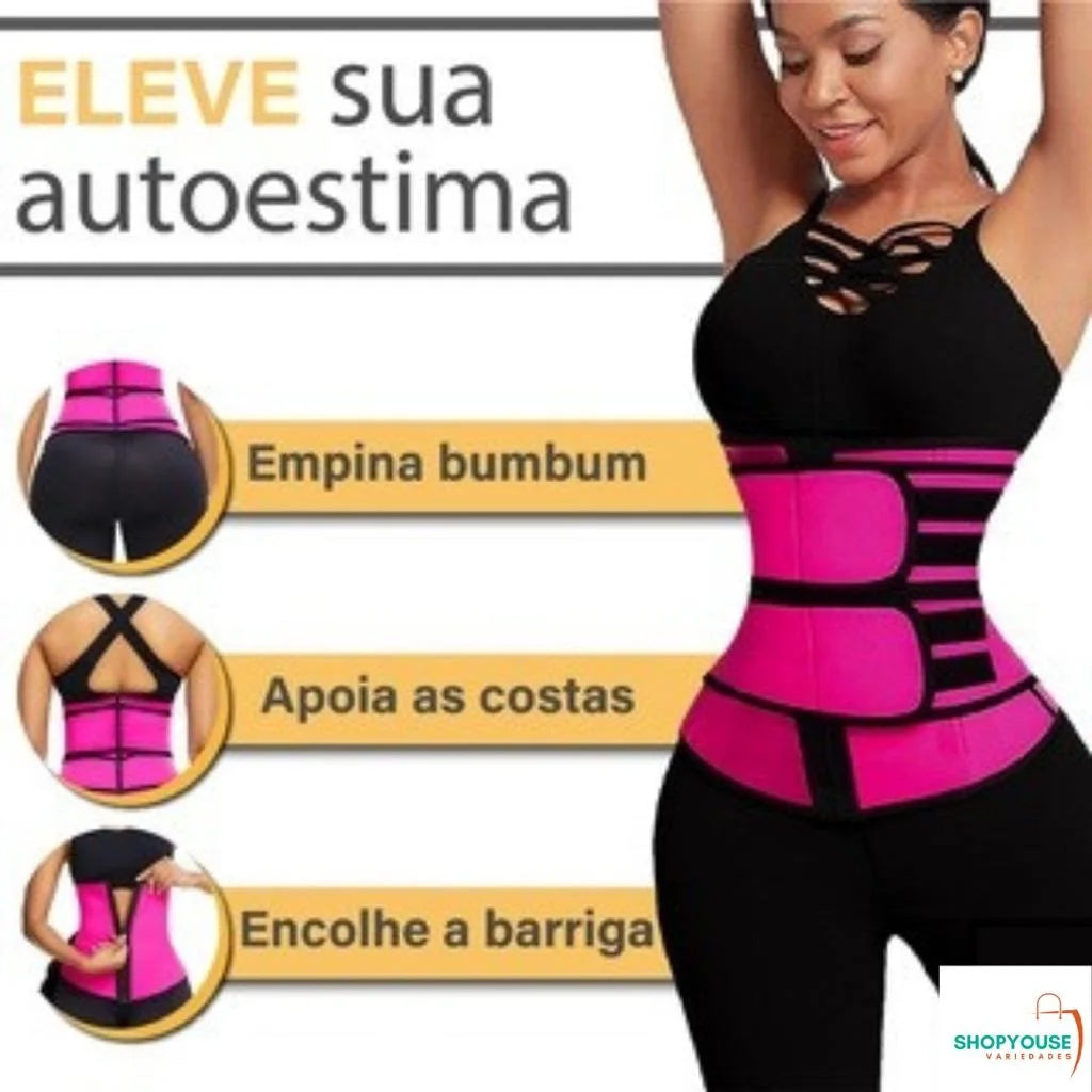 Cinta Modeladora Abdominal, Dupla compressão, emagrecedora