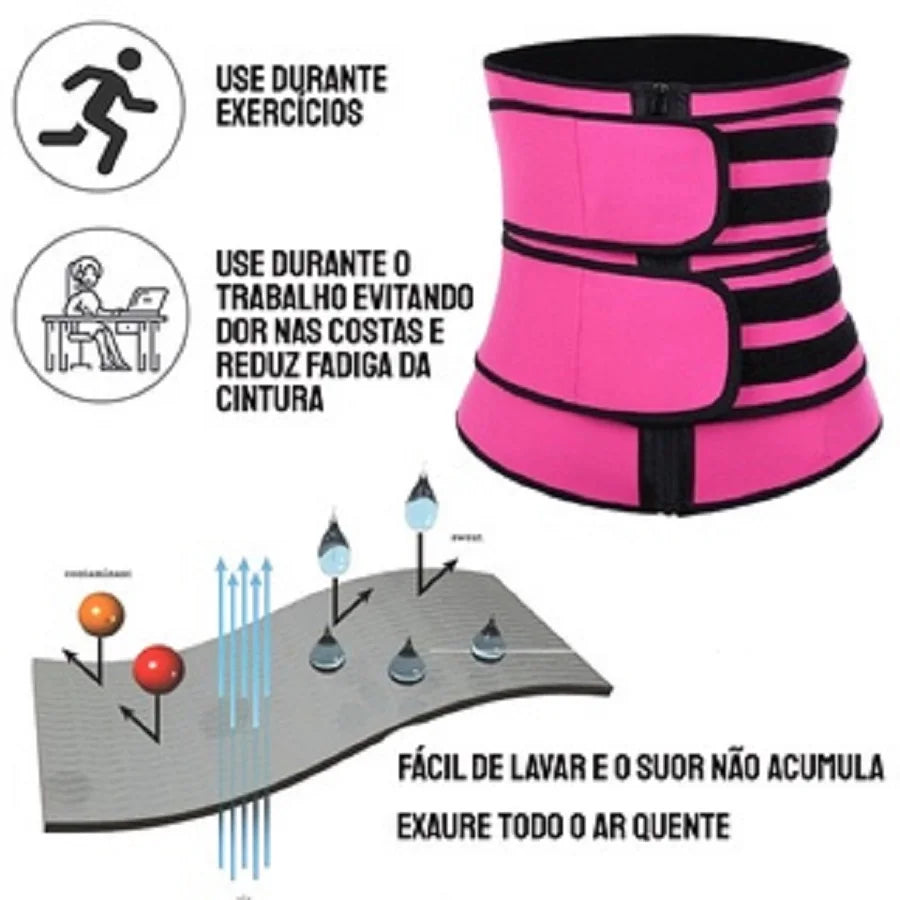 Cinta Modeladora Abdominal, Dupla compressão, emagrecedora